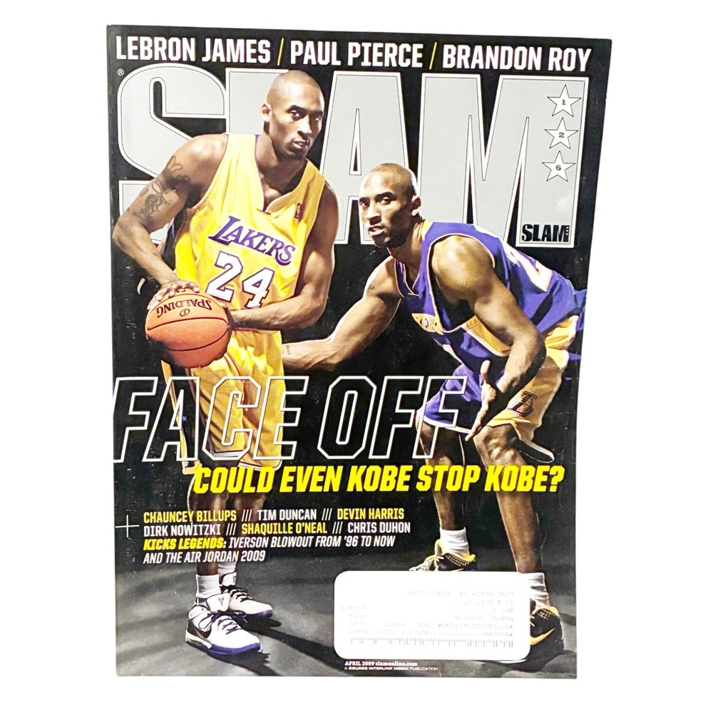 Slam Magazine April 2009 Kobe Bryant LeBron James Cavaliers Poster